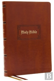 Kjv Holy Bible: Giant Print Thinline Bible, Tan Leathersoft, Red Letter, Comfort Print (Thumb Indexed): King James Version (Vintage Series)