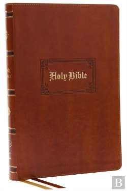 Bertrand.pt - Kjv Holy Bible: Giant Print Thinline Bible, Tan Leathersoft, Red Letter, Comfort Print (Thumb Indexed): King James Version (Vintage Series)
