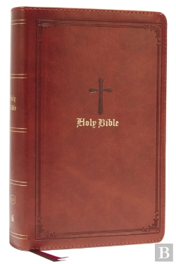 Bertrand.pt - Kjv Holy Bible: Large Print Single-Column With 43,000 End-Of-Verse Cross References, Brown Leathersoft, Personal Size, Red Letter, Comfort Print: King James Version