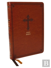 Kjv Holy Bible: Large Print Thinline, Brown Leathersoft, Red Letter, Comfort Print: King James Version