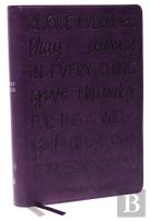 Kjv Holy Bible: Large Print With 53,000 Cross References, Purple Leathersoft, Red Letter, Comfort Print: King James Version (Verse Art Cover Collection)