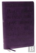 Kjv Holy Bible: Large Print With 53,000 Cross References, Purple Leathersoft, Red Letter, Comfort Print (Thumb Indexed): King James Version (Verse Art Cover Collection)