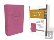 Kjv Holy Bible: Value Large Print Thinline, Pink Leathersoft, Red Letter, Comfort Print: King James Version