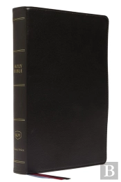 Kjv, Preaching Bible, Premium Calfskin Leather, Black, Comfort Print