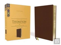 Bertrand.pt - Kjv, Thompson Chain-Reference Bible, Genuine Leather, Calfskin, Brown, Red Letter, Comfort Print