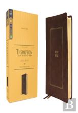 Kjv, Thompson Chain-Reference Bible, Large Print, Leathersoft, Brown, Red Letter, Comfort Print
