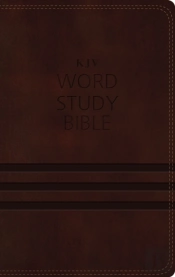 Kjv, Word Study Bible, Imitation Leather, Brown, Red Letter Edition