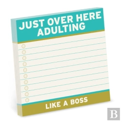 Bertrand.pt - Knock Knock Adulting Sticky Notes (4 X 4-Inches)