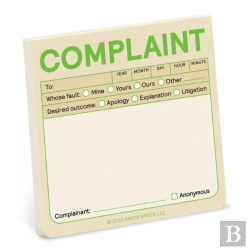 Bertrand.pt - Knock Knock Complaint Sticky Note (Pastel Edition)