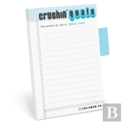 Knock Knock Crushinâ€™ Goals Sticky Note With Tabs Pad