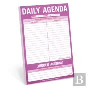 Knock Knock Daily Agenda / Hidden Agenda Pad