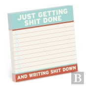 Knock Knock Getting Shit Done Sticky Notes (4 X 4-Inches)