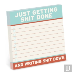 Bertrand.pt - Knock Knock Getting Shit Done Sticky Notes (4 X 4-Inches)