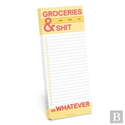 Bertrand.pt - Knock Knock Groceries And Shit Make-A-List Pads