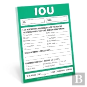 Knock Knock Iou Nifty Note
