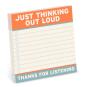 Knock Knock Thinking Out Loud Sticky Notes (4 X 4-Inches)