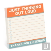 Knock Knock Thinking Out Loud Sticky Notes (4 X 4-Inches)