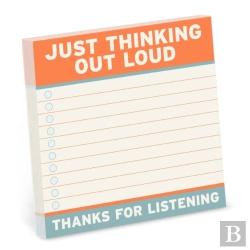 Bertrand.pt - Knock Knock Thinking Out Loud Sticky Notes (4 X 4-Inches)