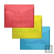 Knock Knock Top Secret Snap Folders
