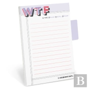 Knock Knock Wtf Sticky Note With Tabs Pad