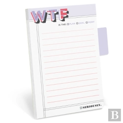 Bertrand.pt - Knock Knock Wtf Sticky Note With Tabs Pad