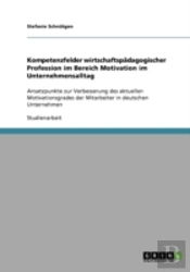 Kompetenzfelder Wirtschaftspadagogischer Profession Im Bereich Motivation Im Unternehmensalltag