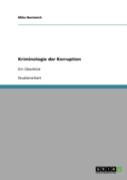 Kriminologie Der Korruption