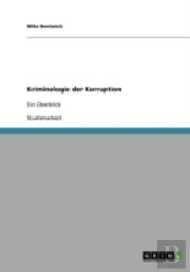 Kriminologie Der Korruption