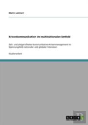 Krisenkommunikation Im Multinationalen Umfeld