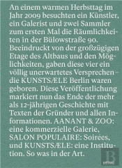 Kunsts Le /Anglais/Allemand