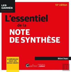Bertrand.pt - L Essentiel De La Note De Synthese, 10eme Ed - La Methode Pour Reussir La Note De Synthese