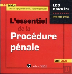 Bertrand.pt - L Essentiel De La Procedure Penale - 19eme Edition - Dispositions Loi Du 23 Mars 2019 De Programmati