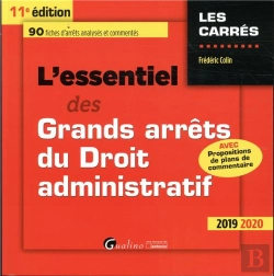Bertrand.pt - L Essentiel Des Grands Arrets Du Droit Administratif- 11eme Edition - 2019 - 90 Fiches D'Arrets Anal