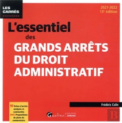 Bertrand.pt - L Essentiel Des Grands Arrets Du Droit Administratif, 13eme Ed - 90 Fiches D Arrets Analyses Et Comm