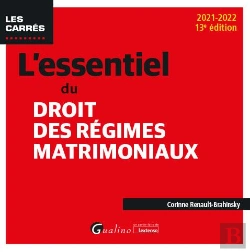 Bertrand.pt - L Essentiel Du Droit Des Regimes Matrimoniaux, 13eme Edition