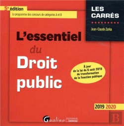 Bertrand.pt - L Essentiel Du Droit Public - 5eme Edition - 2019