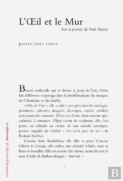 Bertrand.pt - L' Oeil Et Le Mur