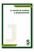 La Acción De Deslinde Y Amojonamiento
