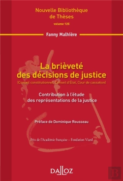Bertrand.pt - La Brièveté Des Décisions De Justice ; Contribution À L'Étude Des Représentations De La Justice