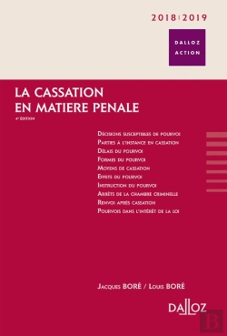 Bertrand.pt - La Cassation En Matiere Penale. 2017/2018 - 4e Ed.