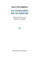 La Confusion De La Especies