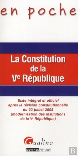 Bertrand.pt - La Constitution De La V République