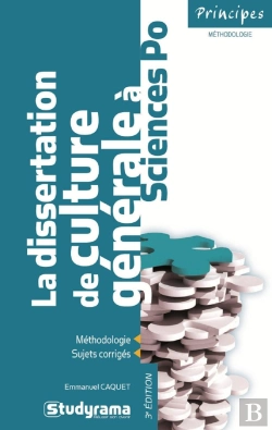 Bertrand.pt - La Dissertation De Culture Generale A Science Po 2e Dition