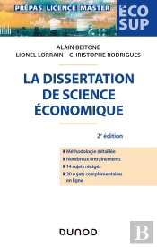 La Dissertation De Science Économique (2e Édition)