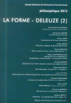 Bertrand.pt - La Forme - Deleuze (2) : Philosophique 2013
