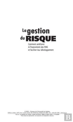 Bertrand.pt - La  Gestion Du Risque ; Comment Améliorer Le Financement Des Pme Et Faciliter Leur Dévéloppement