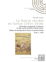 La Guerre Secrète En Suisse (1914-1918) : Espionnage, Propagande Et Influence En Pays Neutre Pendant La Grande Guerre Tome 3 : 1918