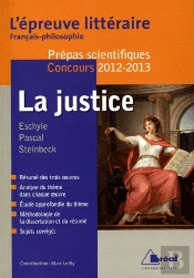 La Justice Epreuve Litteraire 2012/2013