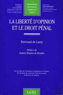 Bertrand.pt - La Liberté D'Opinion Et Le Droit Pénal
