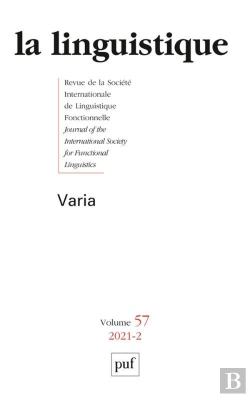 Bertrand.pt - La Linguistique 2021, Vol. 57(2) : Varia